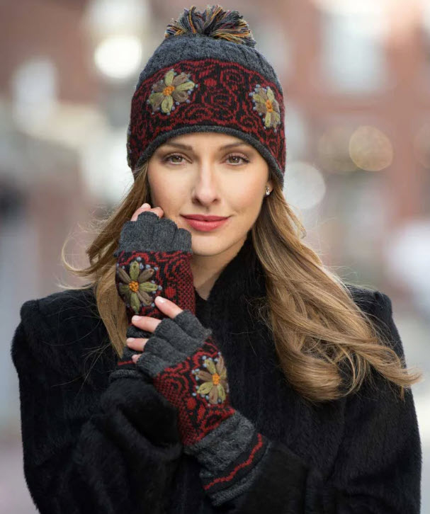Smokey Mountain Fingerless Gloves